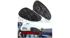 Customized Royal Enfield Interceptor 650cc Leather Knee Pad Pair Union Jack D5